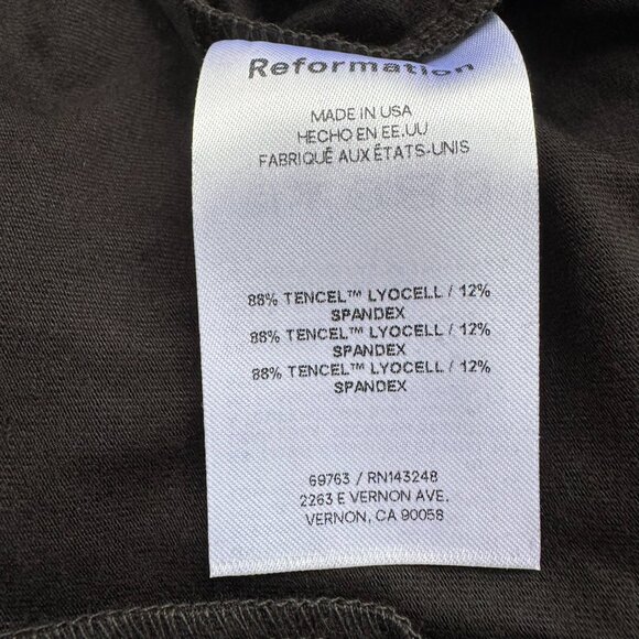 NWT Reformation Jana Knit Sleeveless Mock-Neck Mini Dress Black XS - Picture 6 of 10